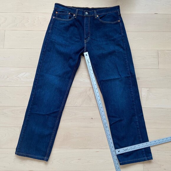 Levis 505 Mens Straight Leg Jeans W36 Classic Fit Blue Denim Made In Mexico - Picture 8 of 12